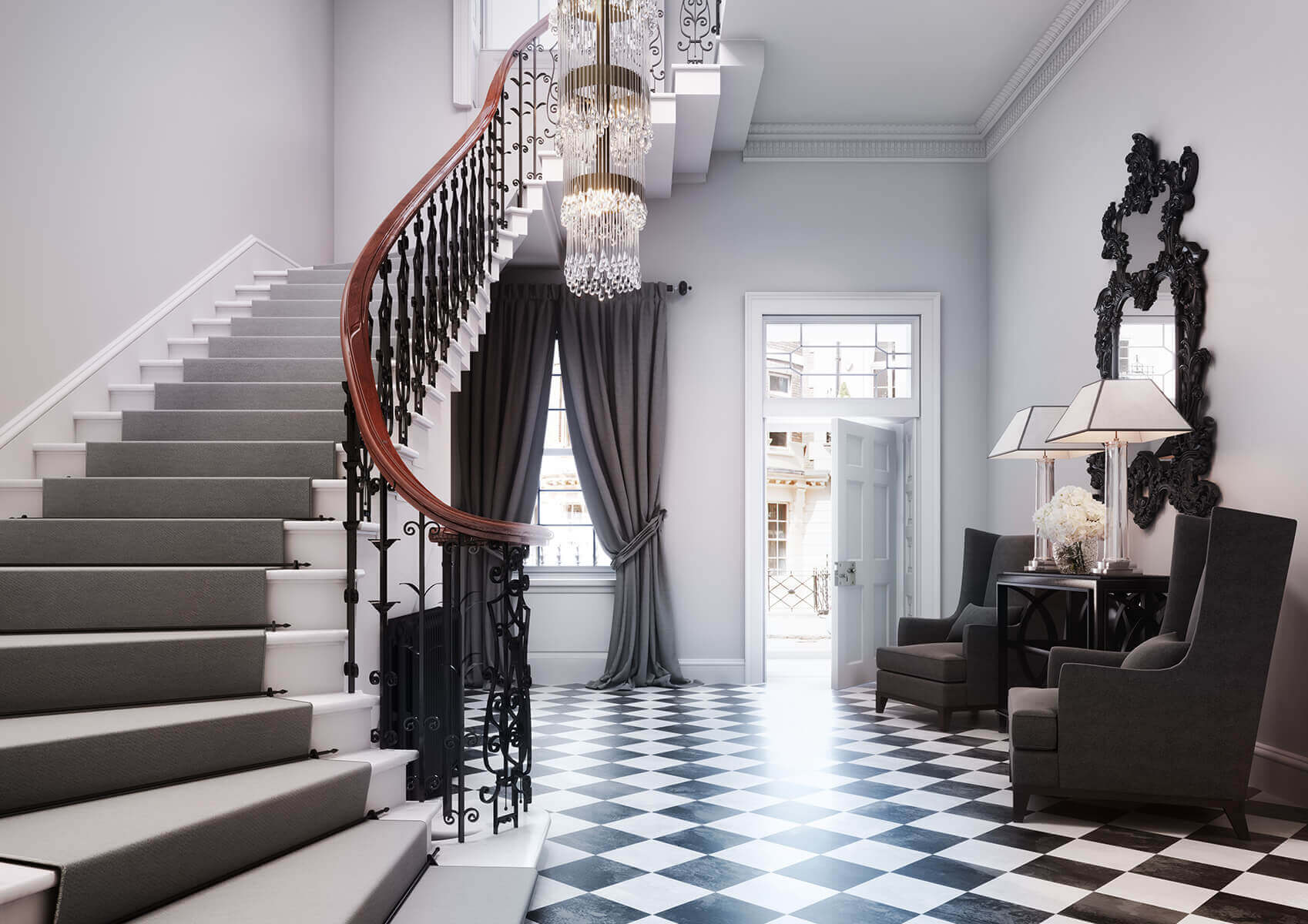Mayfair Mansion – ‘Britain’s most expensive fixer-upper’ architectural visualisation  
